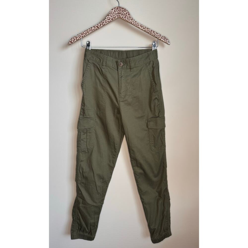 Gap Green Cargo Girlfriend Joggers sz 00